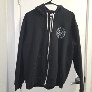 Vintage Bassnectar Hoodie XL Full Zip American Apparel EDM Rave Festival Graphic